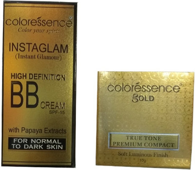 

Coloressence dark skin cream & premium compact(Set of 2)