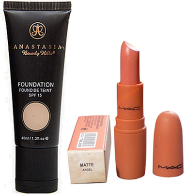

anastasia Beverly Vills Foundation Fond De Teint SPF 15 With Giambattista Valli Matte Finish Angel lipstick(Set of 2)