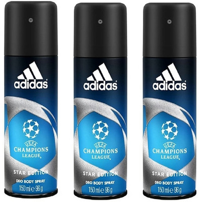 

ADIDAS CHAMPIONS LEAGUE Deodorant Spray - For Men(450 ml, Pack of 3)