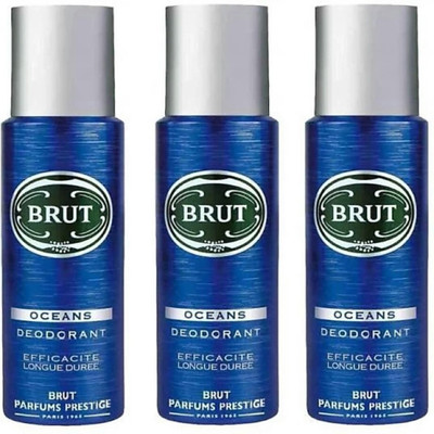 

Brut OCEANS Deodorant Spray - For Men(600 ml, Pack of 3)