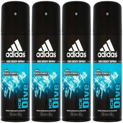 

ADIDAS ICE DIVE Deodorant Spray - For Men(600 ml, Pack of 4)