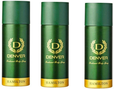 

Denver Deo Combo Body Spray - For Men & Women(495 ml, Pack of 3)