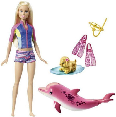 

Happiesta Barbie Dolphin Magic Snorkel Fun Friends(Multicolor)