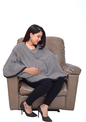

mum's caress Monochrome Feeding Cloak(Black and White)