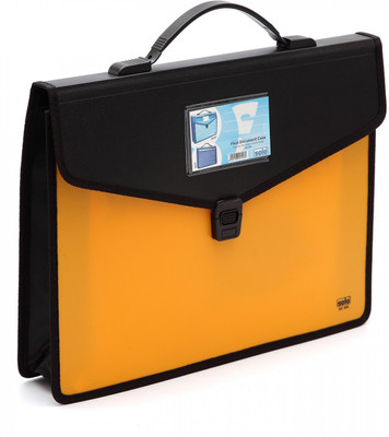 

Solo Polyproplene Flexi Document Bag(Set Of 1, Yellow & Black)