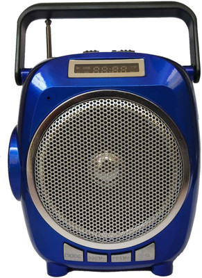 CRETO high sound sl 610 fm radio with sd/usb, support aux in, side led powerfull torch FM Radio(Blue)