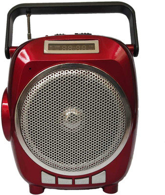 

CRETO high sound sl610 fm radio with sd/usb , aux in, side powerfull led torch FM Radio(Red)