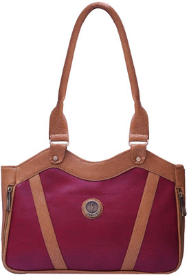 

Fantosy Hand-held Bag(Maroon, Beige), Beige;maroon