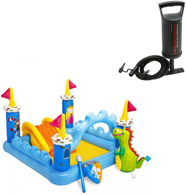 

BE YOU OWN LABEL KIDS FANTASY CASTLE BATH TUB POOL WITH PUMP FOR KIDS Inflatable Pool(Multicolor)