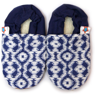 

SKIPS Boys & Girls Slip on Moccasins(Blue, Blue and white static print