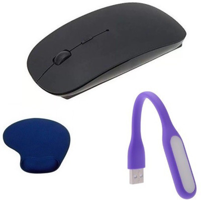 

durReey Set of Multi connectivity USB Hub, Wireless mouse with Mini Flexible USB LED Light Lamp for Laptop Computer Keyboard Reading Notebook 2EPU47 Combo Set(Black, Blue, Purple)