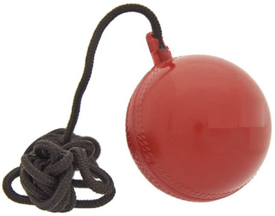 

QUINERGYS ® Pro Impact Leather Cricket Ball with Rope (for KNOCKING and PRACTICE) Cricket Training Ball(Pack of 1, Red), Melon