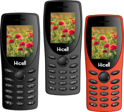 

Hicell C1 Tiger Pack of Three Mobiles(Black)