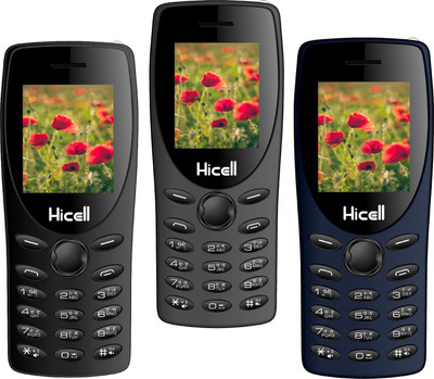 

Hicell C1 Tiger Pack of Three Mobiles(Black)