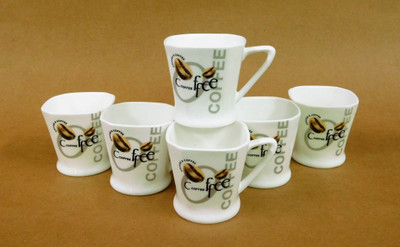 

Reddish Bone China(White, Pack of 6)