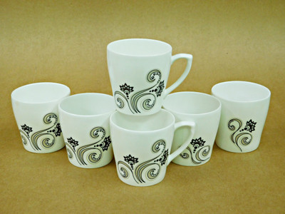 

Reddish Bone China(White, Pack of 6)
