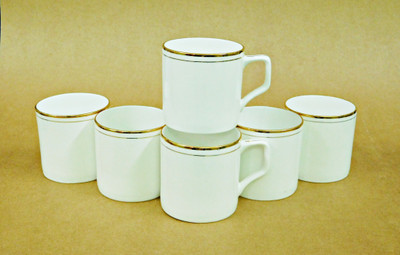 

Reddish Bone China(White, Pack of 6)