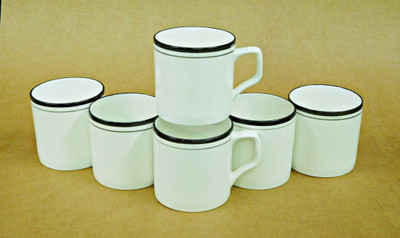 

Reddish Bone China(White, Pack of 6)