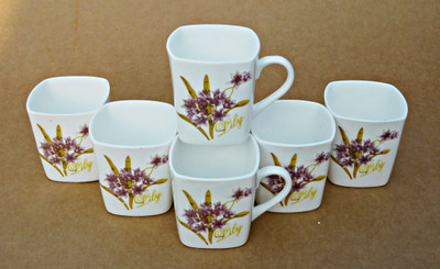 

Reddish Bone China(White, Pack of 6)