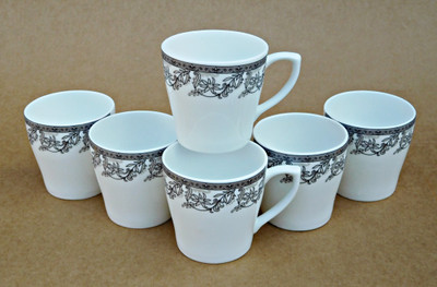 

Reddish Bone China(White, Pack of 6)