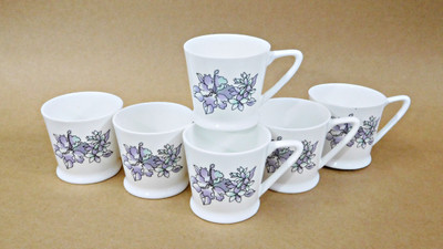

Reddish Bone China(White, Pack of 6)