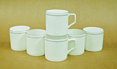 

Reddish Bone China(White, Pack of 6)