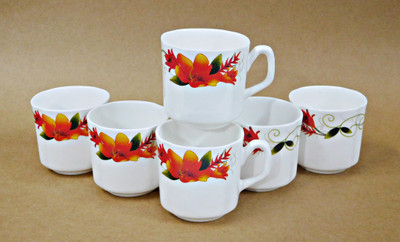

Reddish Bone China(White, Pack of 6)