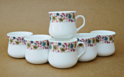

Reddish Bone China(White, Pack of 6)