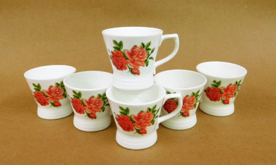 

Reddish Bone China(White, Pack of 6)