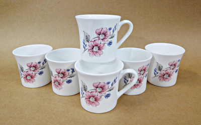 

Reddish Bone China(White, Pack of 6)