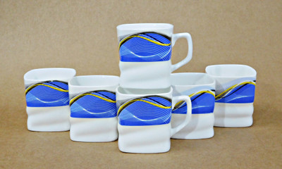 

Reddish Bone China(White, Pack of 6)