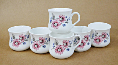 

Reddish Bone China(White, Pack of 6)