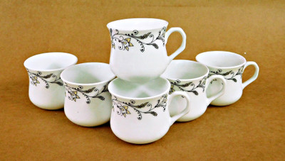 

Reddish Bone China(White, Pack of 6)