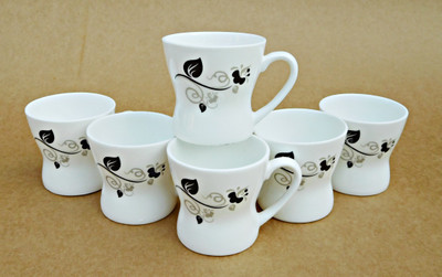 

Reddish Bone China(White, Pack of 6)