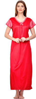 Boosah Women Nighty(Red)