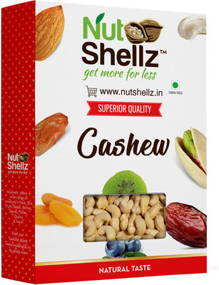Nutshellz W240 grade - Whole - Large Cashews(3 kg, Pouch)