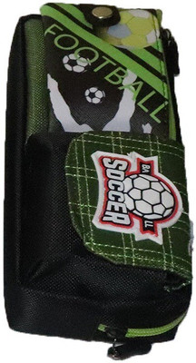 

Parteet Pouch Cartoon Art Polyester Pencil Box(Set of 1, Green)