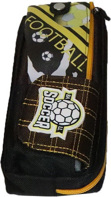 

Parteet Pouch Cartoon Art Polyester Pencil Box(Set of 1, Yellow)