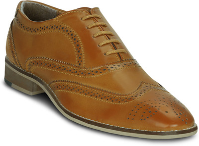 

Get Glamr Dunbare Wingtip Lace Up For Men(Tan