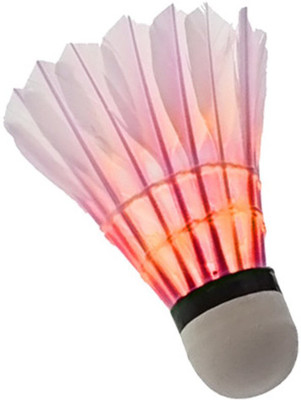 

QUINERGYS ™ Shuttlecock Birdies Lighting Led Light Badminton Feather Shuttle - White(Medium, 77, Pack of 1)