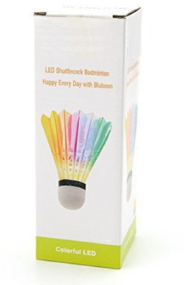 

QUINERGYS ® LED Badminton Shuttlecock, Colorful LED Badminton Shuttlecock Dark Night Glow Birdies Lighting with Premium Delicate Goose Feather Feather Shuttle - White(Medium, 77, Pack of 1)