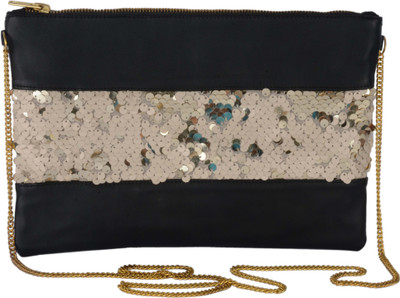 

Rezzy Women Black Beads Sling Bag