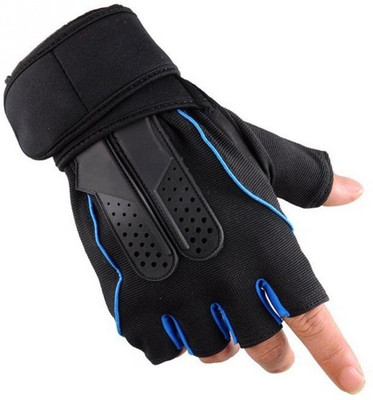 

GymWar Gym Gloves Fitness Weight Lifting Gym Glove Training Fitness bodybuilding Workout Wrist Wrap Exercise Glove for Men Women Gym & Fitness Gloves (, Blue