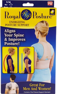 

ROYALDEAL fabric Back Support Belt that Aligns Your Spine Posture Corrector Brace Back & Abdomen Support (XL, Brown)