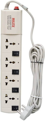 

GR Speciality Products 4 Way Power Strip 4 Socket Surge Protector(White)