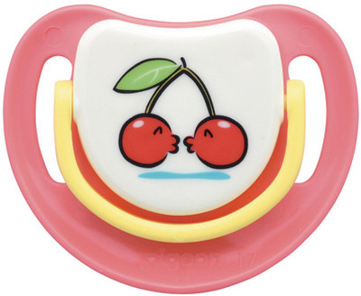

Pigeon SILICONE PACIFIER STEP 3, CHERRY Soother(Multicolor)