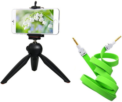 

Rewy YT-228 7 inch Mini Mobile Tripod With 360 degree Rotating Ball Head With Mobile Clip For All Android & Iphone Smartphones Tripod(Black, Supports Up to 2000 g)