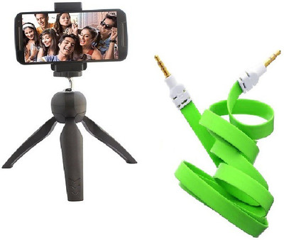 

Rewy Tripod 228 Mini Tripod Self Timer Camera Shutter for mobile phones/Camera Tripod(Black, Supports Up to 2000 g)