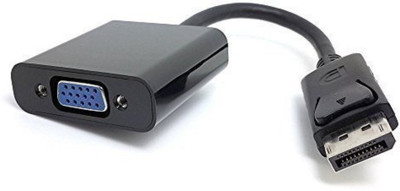 

TOBO TV-out Cable Display Port DP Male to VGA Female Cable Convertor Adapter - Black(Black, For Laptop)