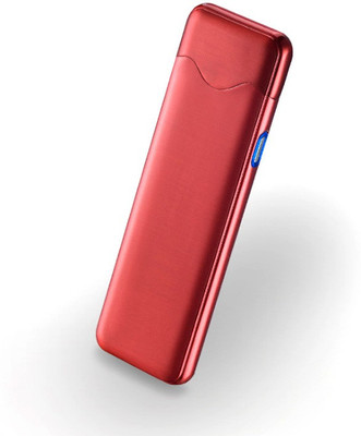 GREYFIRE Ultra Thin Finger Touch USB Rechargeable Cigarette Lighter ultra thin lighter red Cigarette Lighter(Red)